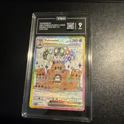 Palossand EX 221/191 Full Art Tera Ultra Rare 2024 Pokemon Surging Spark Tag 9 - Image 1