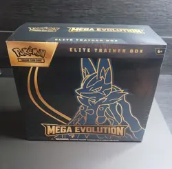 Pokemon TCG Mega Evolution Lucario ETB Elite Trainer Box Sealed New! - Image 1