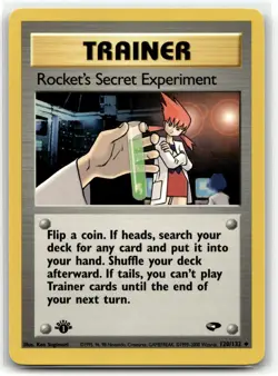 Rocket's Secret Experiment 120/132 Gym Challenge Pokemon 1st Edition NM/M - Image 1