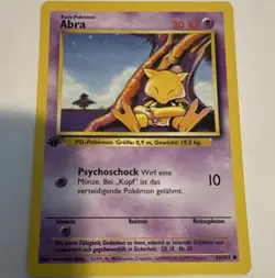 Wizards of the Coast Abra 43/102 Base Set 1999 Common 1st Ed German 30HP - Image 1