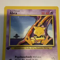 Wizards of the Coast Abra 43/102 Base Set 1999 Common 1st Ed German 30HP - Image 4