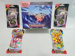 PokeMon TCG Mega Evolution Chaos Rising Elite Trainer Box & 4 Booster Packs NEW! - Image 1