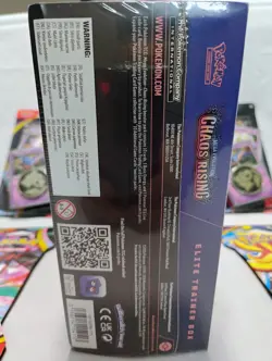 PokeMon TCG Mega Evolution Chaos Rising Elite Trainer Box & 4 Booster Packs NEW! - Image 3
