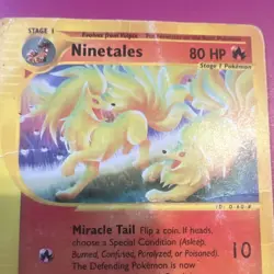 The Pokemon Company Ninetales 025/147 Aquapolis Rare Regular Eng Stage 1 80HP - Image 2