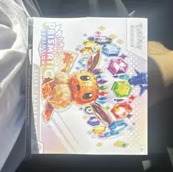 Pokemon TCG Prismatic Evolutions Elite Trainer Box English (slightly rip) - Image 1