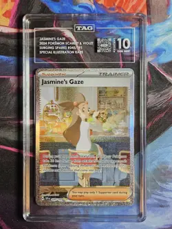 TAG 10 GEM MINT Jasmine's Gaze #245 Pokemon TCG Pokemon Ssp En-Surging Sparks - Image 1