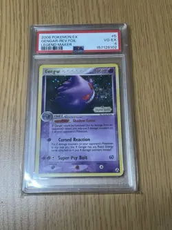 Pokemon EX Legend Maker Gengar Holo Foil Stamped Fart Swirl 5/92 2006 PSA 4 - Image 1