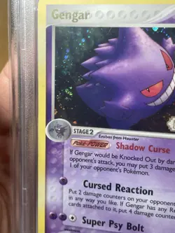 Pokemon EX Legend Maker Gengar Holo Foil Stamped Fart Swirl 5/92 2006 PSA 4 - Image 2