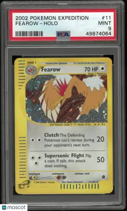 2002 Pokemon Expedition Holofoil Fearow 11/165 PSA 9 - Image 1