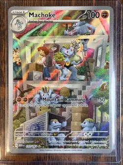 Machoke 177/165 Illustration Rare Holo Full Art SV Scarlet & Violet 151 EN 2023 - Image 1