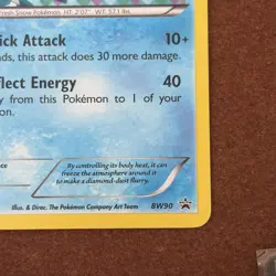 Glaceon BW90 LP Black And White Promo Cosmo Holo 2013 Pokemon English - Image 4