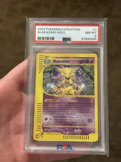 Alakazam Expedition Holo Rare English 2002 PSA 8 Pokemon Ereader - Image 1