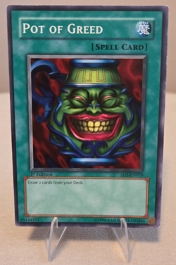 Yugioh Pot of Greed SD3-EN019 Structure Deck: Blaze of Destruction 1st Edition - Image 1