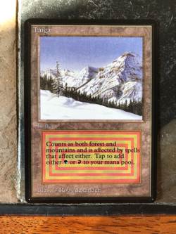MTG - Taiga - Beta - Altered Card - Legacy - EDH - Commander - Watch Item Video! - Image 1
