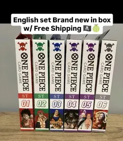 New One Piece TCG/CCG Starter Deck Bundle ST-01 to ST-06 (ENGLISH) – ALL SEALED - Image 1