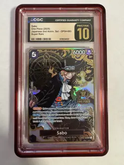 2025 SABO JAP 2ND ANNIVERSARY Set ONE PIECE OP04-083 English CGC PRISTINE 10 - Image 1