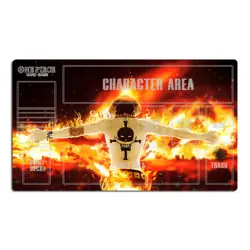 O-P Portgas·D· Ace Duel Playmat Trading Card Game CCG OPCG Mat Playing Pad & Bag - Image 1