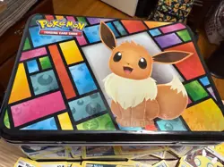 Pokemon Bulk Lot 1200+ Cards in Eevee Collector Tin Uncommon & Common TCG - Image 1