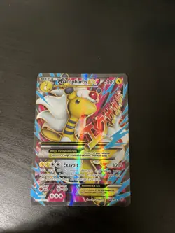 M Ampharos EX 88/98 Ultra Rare 2015 XY Ancient Origins Pokemon Card MP - Image 1