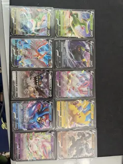 Lot of 10x Full Art Pokemon V Cards Near Mint - Image 1