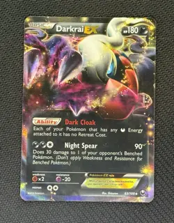 Darkrai EX 63/108 Dark Explorers Holo Pokemon Card - Image 1