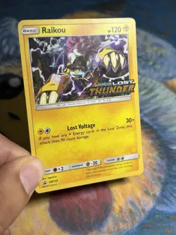 Raikou Sm150 Prerelease SM Stamped Build Battle Promo Lost Thunder Pokemon Card - Image 4