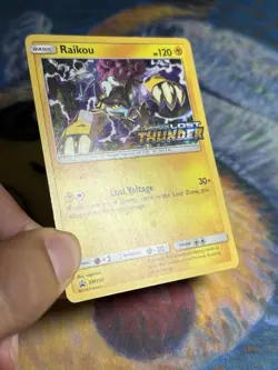 Raikou Sm150 Prerelease SM Stamped Build Battle Promo Lost Thunder Pokemon Card - Image 5