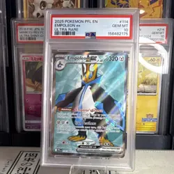 2025 Pokemon Phantasmal Flames # 114 Empoleon EX Ultra Rare PSA 10 Card GEM MINT - Image 1
