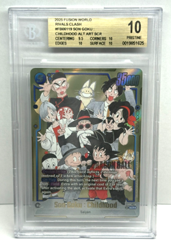 Dragon Ball BGS 10 Son Goku: Childhood Alt Art SCR FB06-119 DBS Chase Card - Image 1