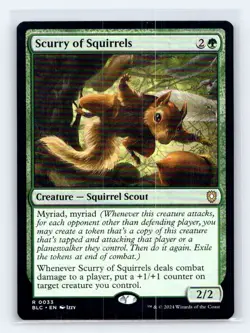 Scurry of Squirrels 33 Rare Commander: Bloomburrow Magic: The Gathering NM - Image 1
