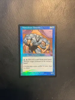 Waterfront Bouncer 1999 Mercadian Masques FOIL Blue Creature MTG SP - NM AZ1 - Image 1