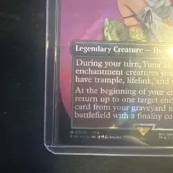 Yuna, Hope of Spira (Borderless) (Surge Foil) Final Fantasy Foil - Image 4