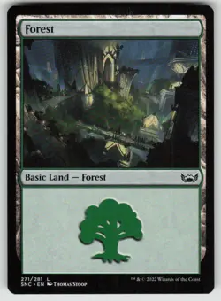 MAGIC: THE GATHERING FOREST (271) 271 LAND STREETS OF NEW CAPENNA NM - Image 1