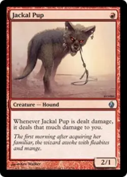 Jackal Pup - Foil LP, English MTG Premium Deck Series: Fire and Lightning - Image 1