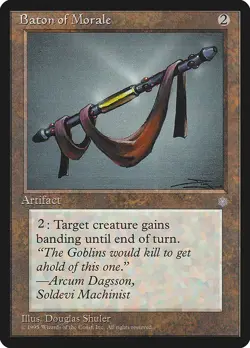 Baton of Morale 1x MtG Ice Age ICE PLAYED - Image 1