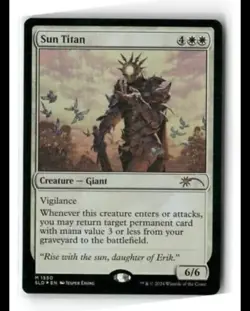 Sun Titan 1550 NM Rainbow Foil MTG Secret Lair Jesper Ejsing Magic - Image 1