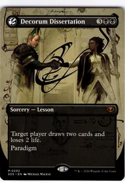 Decorum Dissertation #292 Secrets of Strixhaven Borderless Regular Mythic - Image 1