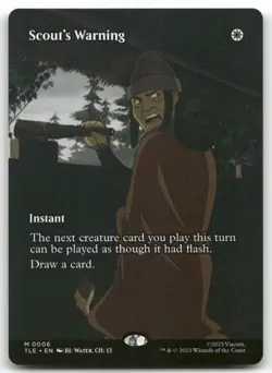 Scout's Warning Borderless MTG Avatar: The Last Airbender: Eternal-Legal 6 M N - Image 1