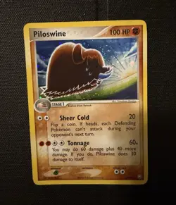 Piloswine 13/109 Team Rocket Returns Reverse Holo Rare English - Image 1