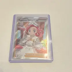 Pokemon Center Lady 185/185 SWSH04: Vivid Voltage Ultra Rare Full Art Holo - Image 3
