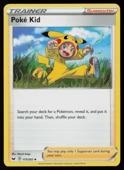 Poke Kid 173/202 Pokemon Sword & Shield Uncommon Near Mint - Image 1