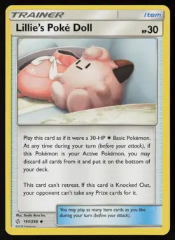 Lillie's Poke Doll 197/236 Pokemon Cosmic Eclipse Uncommon Near Mint - Image 1
