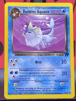 Dunkles Aquana 45/82 Team Rocket Uncommon Regular 1999 WOTC Pokemon TCG LP - Image 3