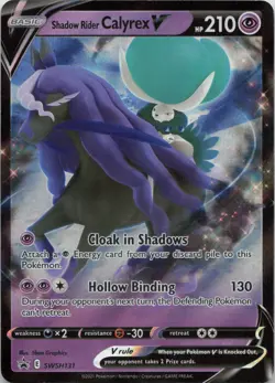 Shadow Rider Calyrex V SWSH131 Holo Promo Sword & Shield Promo Pokemon LP - Image 1
