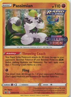 Passimian (Prerelease) SWSH115 Holo Sword & Shield Promo Pokemon LP - Image 1