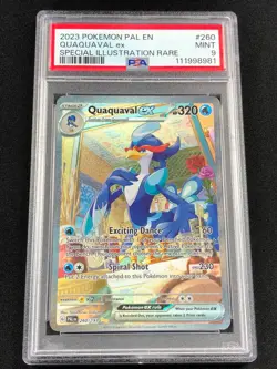 Pokemon 2023 Quaquaval EX 260/193 PSA 9 - Image 1