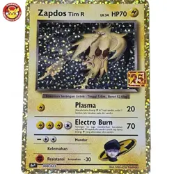 Rocket's Zapdos 008/025 25th Anniversary Collection Promo Pokemon TCG Indonesia - Image 1