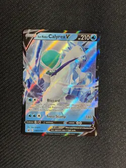 Ice Rider Calyrex V SWSH130 Holo Promo Sword & Shield Promo Pokemon LP - Image 2