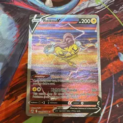 2023 Pokemon Raikou V GG41/GG70 SWSH: Crown Zenith: Galarian Gallery Holo - Image 1