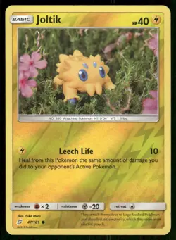 2019 Pokemon Joltik Common Team Up 47/181 Reverse Holo NM - Image 1